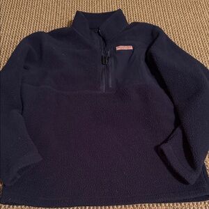Men's Navy half zip jacket